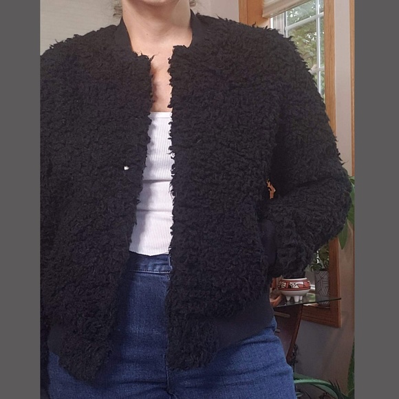 Who What Wear Teddy Bomber Jacket - Picture 4 of 5